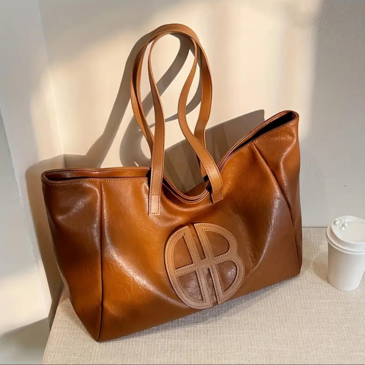 Elegant Large Capacity Faux Leather Tote Bag image 9