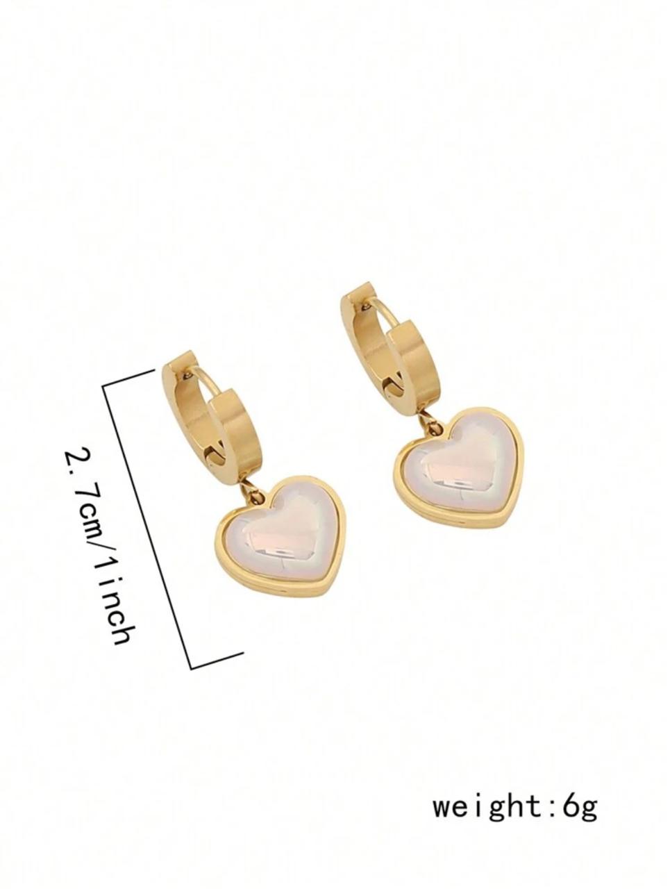 LATEST DESIGN WHITE HEART SHAPED NEKLACE SET image 5