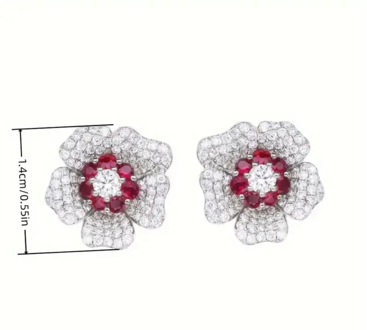 Pretty Flower Design Stud image 1