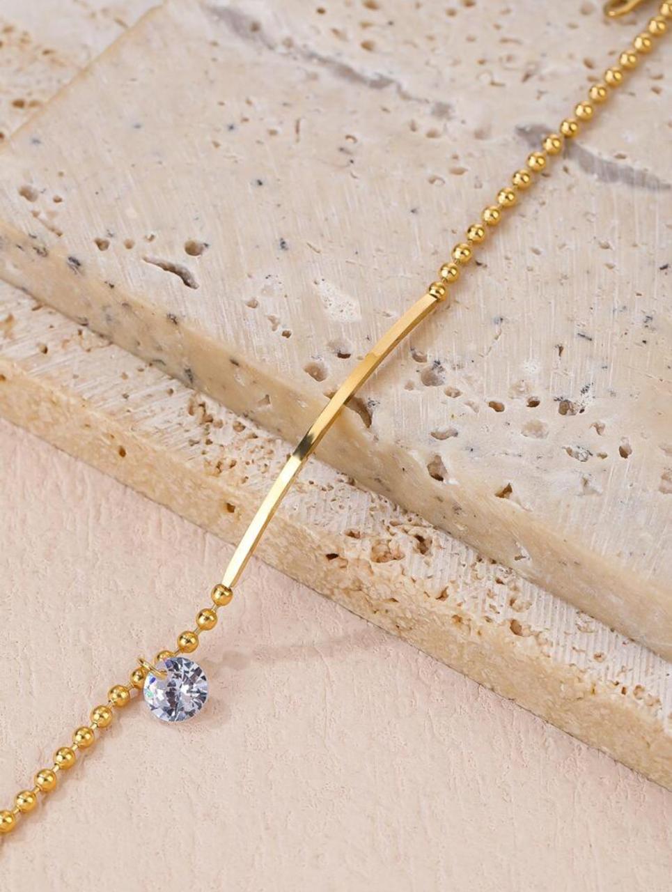 Fashion Cubic Zirconia Decor Anklet image 3
