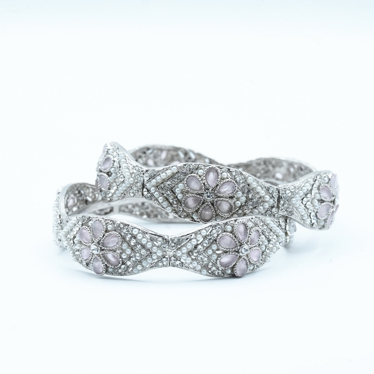 Vintage-inspired Kara adorned with intricate floral detailing, capturing timeless elegance and artisanal charm image 8