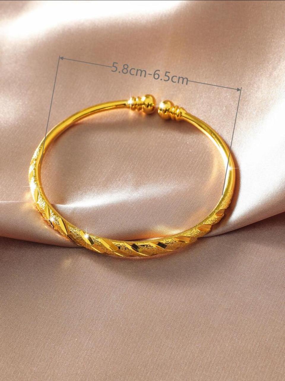 Copper Textured Design Bangle image 2