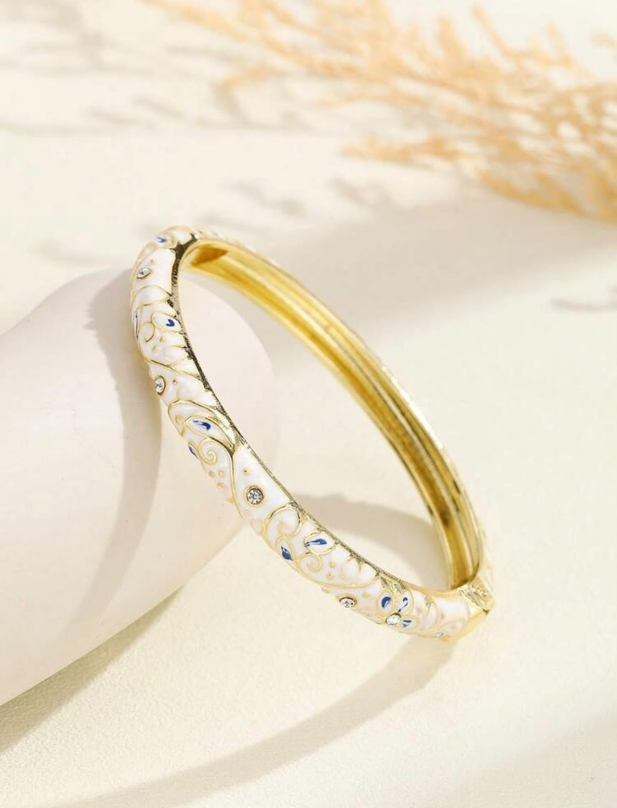 Royal Enamel Bloom Bangle