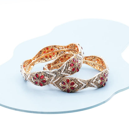 Vintage-inspired Kara adorned with intricate floral detailing, capturing timeless elegance and artisanal charm image 17