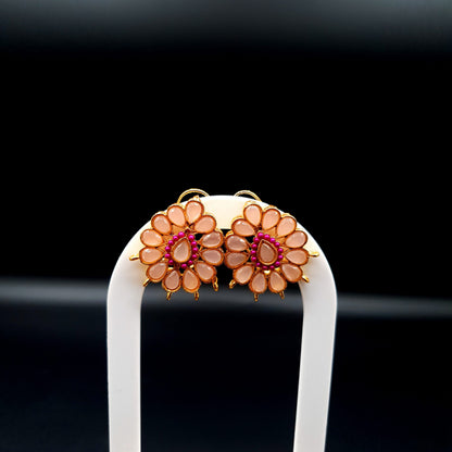 LIGHT PINK STONES STUD image 1