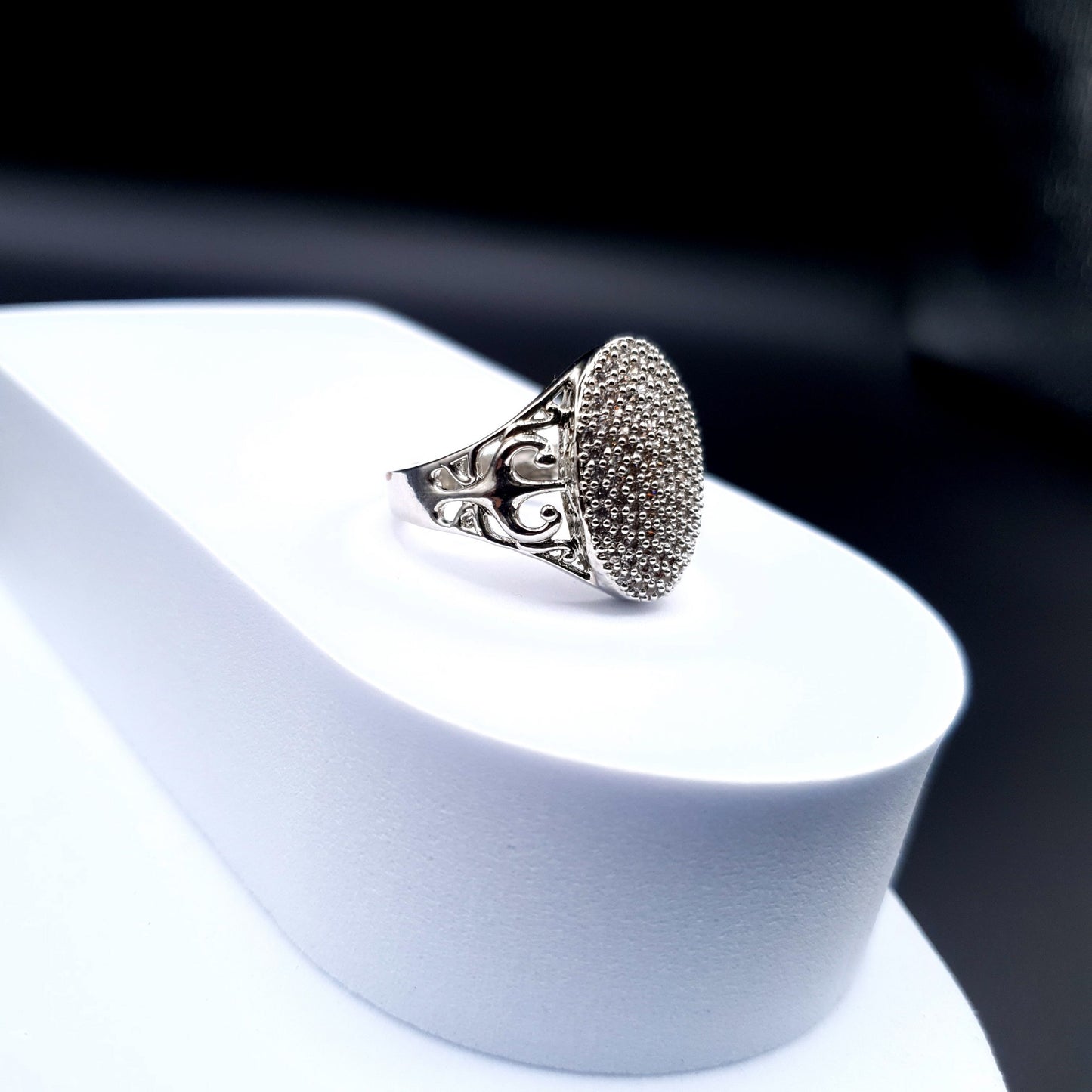 SILVER ZARQAN FANCY RING image 5