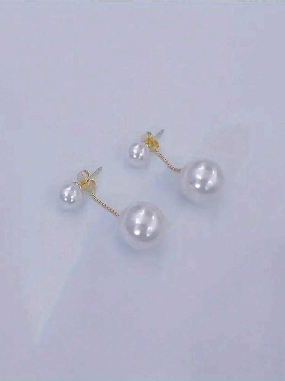 Artificial Faux Pearl Drop Earrings Symbol Of Beauty And Elegance image 2