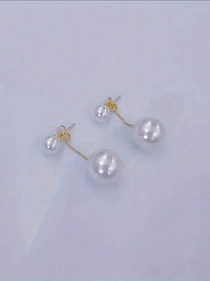Artificial Faux Pearl Drop Earrings Symbol Of Beauty And Elegance image 2