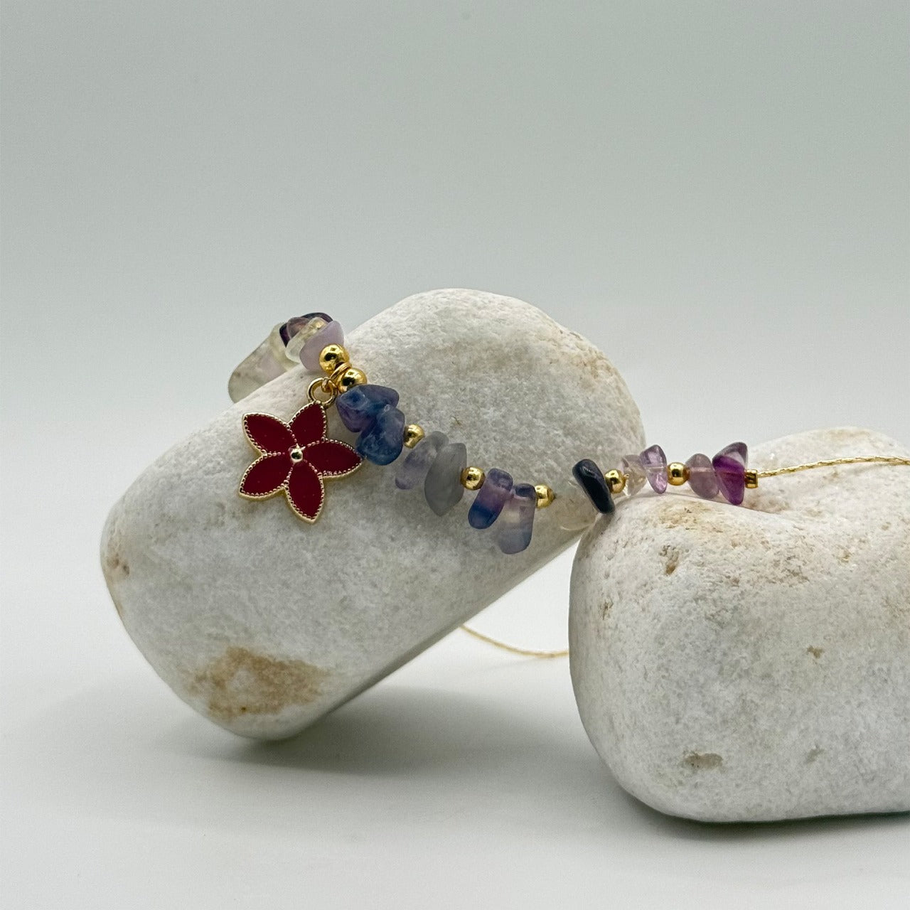Elegant Multicolor Natural Gemstone Chip Bead Necklace image 2