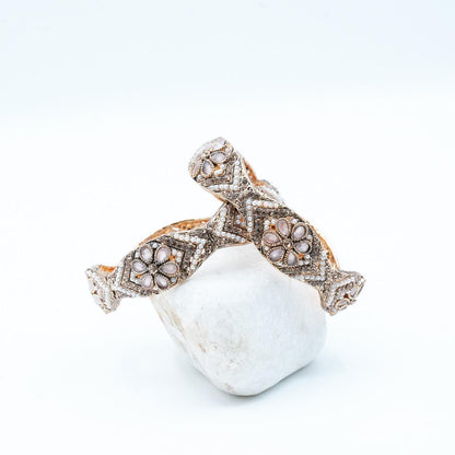 Vintage-inspired Kara adorned with intricate floral detailing, capturing timeless elegance and artisanal charm image 26