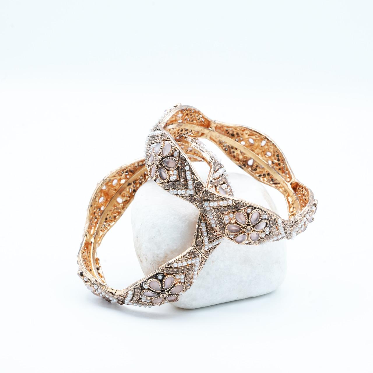 Vintage-inspired Kara adorned with intricate floral detailing, capturing timeless elegance and artisanal charm image 25