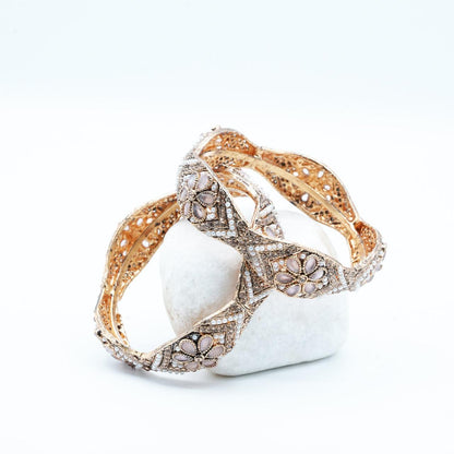 Vintage-inspired Kara adorned with intricate floral detailing, capturing timeless elegance and artisanal charm image 25