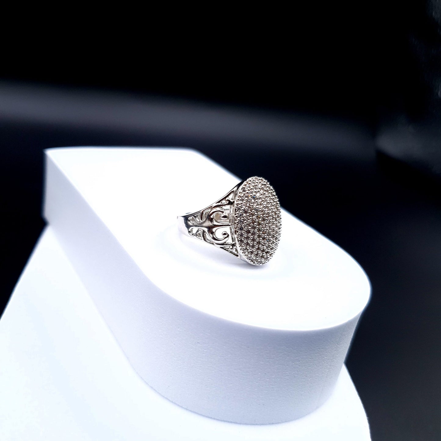 SILVER ZARQAN FANCY RING image 4