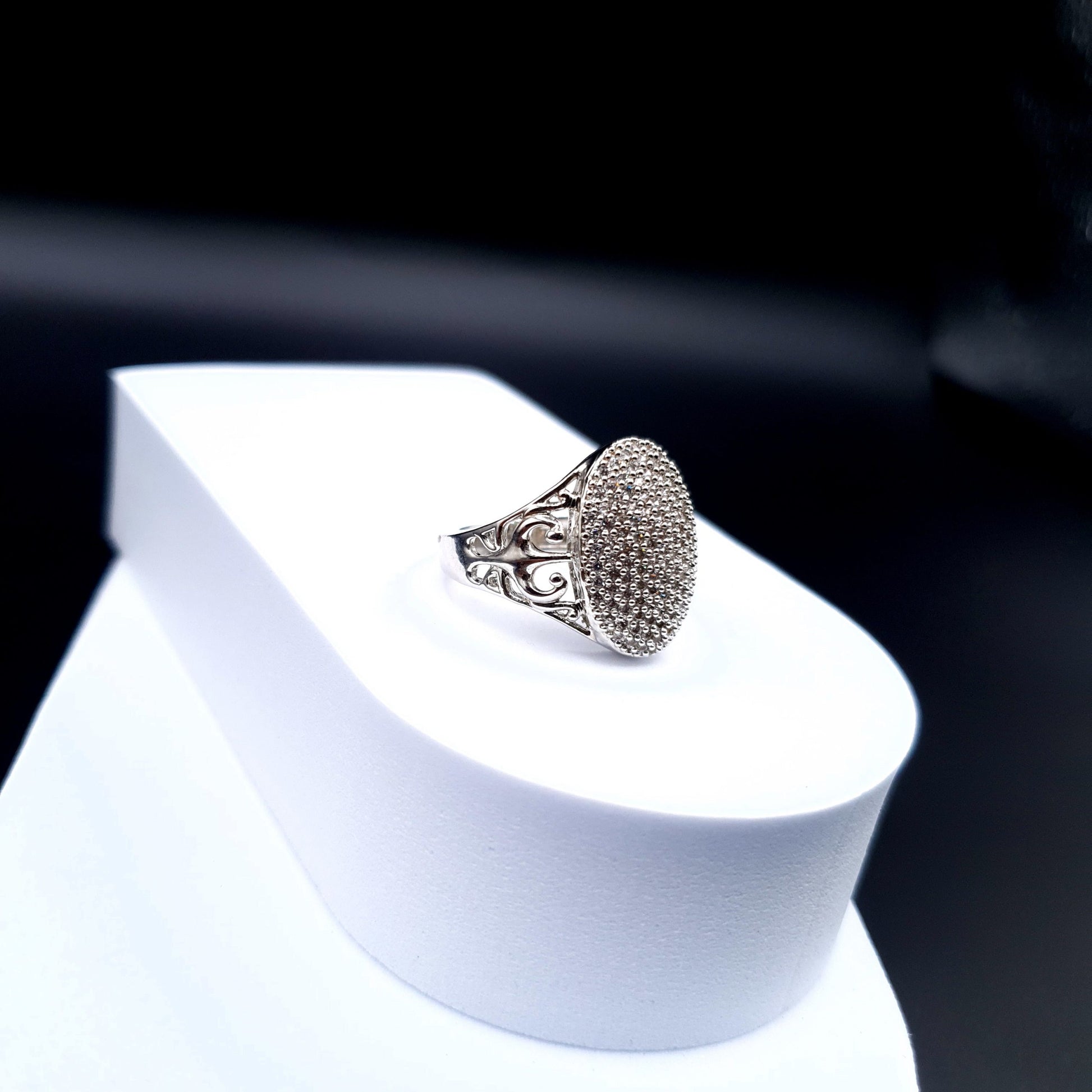 SILVER ZARQAN FANCY RING image 4