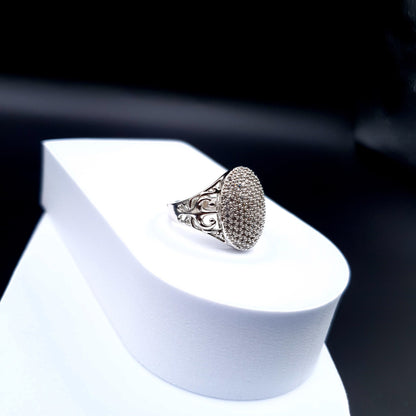 SILVER ZARQAN FANCY RING image 4