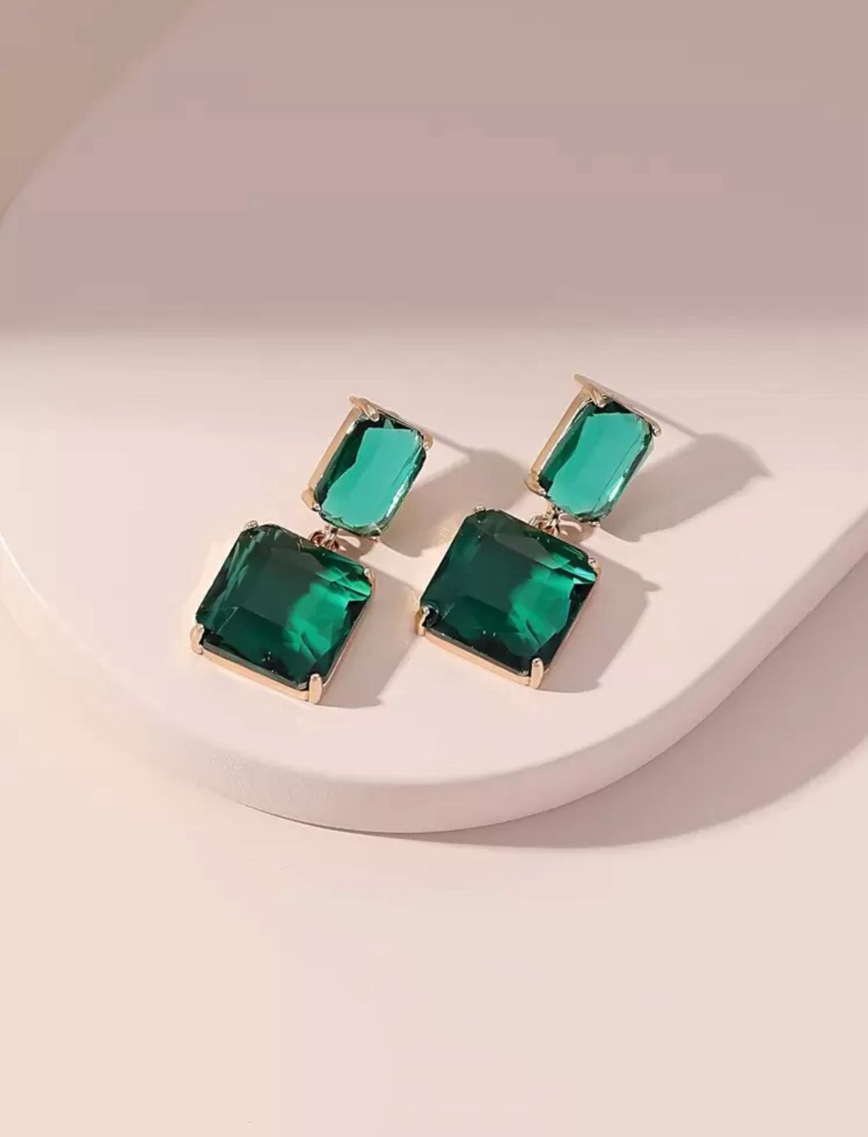Gemstone Decor Drop Earrings image 4