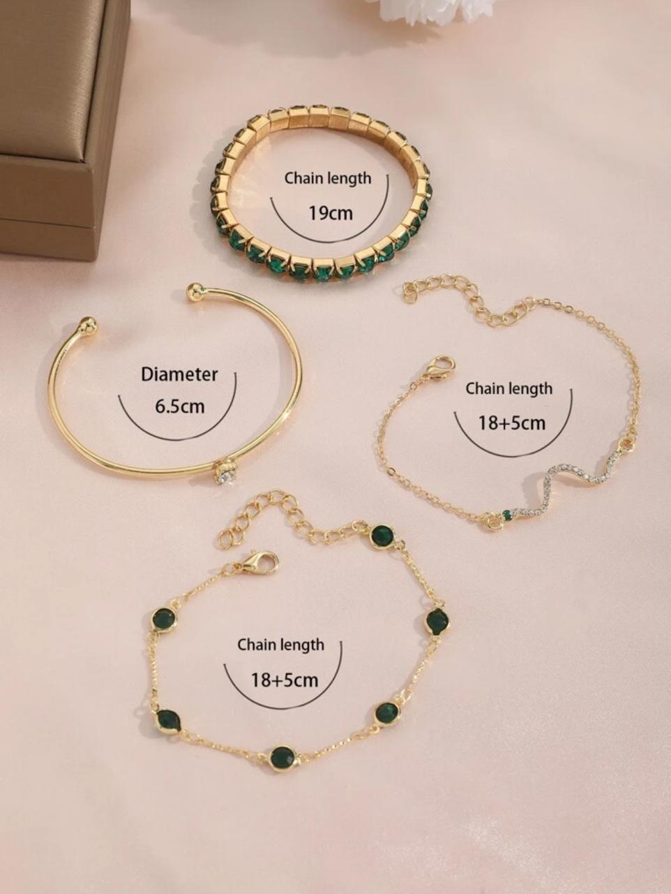 FASHIONABLE NEW STYLE 04 PIECES BRACELET SET image 5