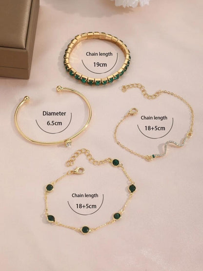 FASHIONABLE NEW STYLE 04 PIECES BRACELET SET image 5