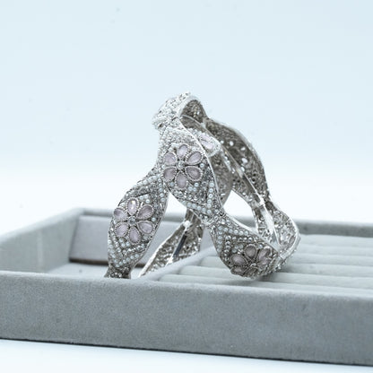 Vintage-inspired Kara adorned with intricate floral detailing, capturing timeless elegance and artisanal charm image 7