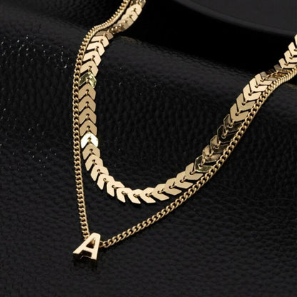 CHAIN & ALPHABET PENDENT image 3