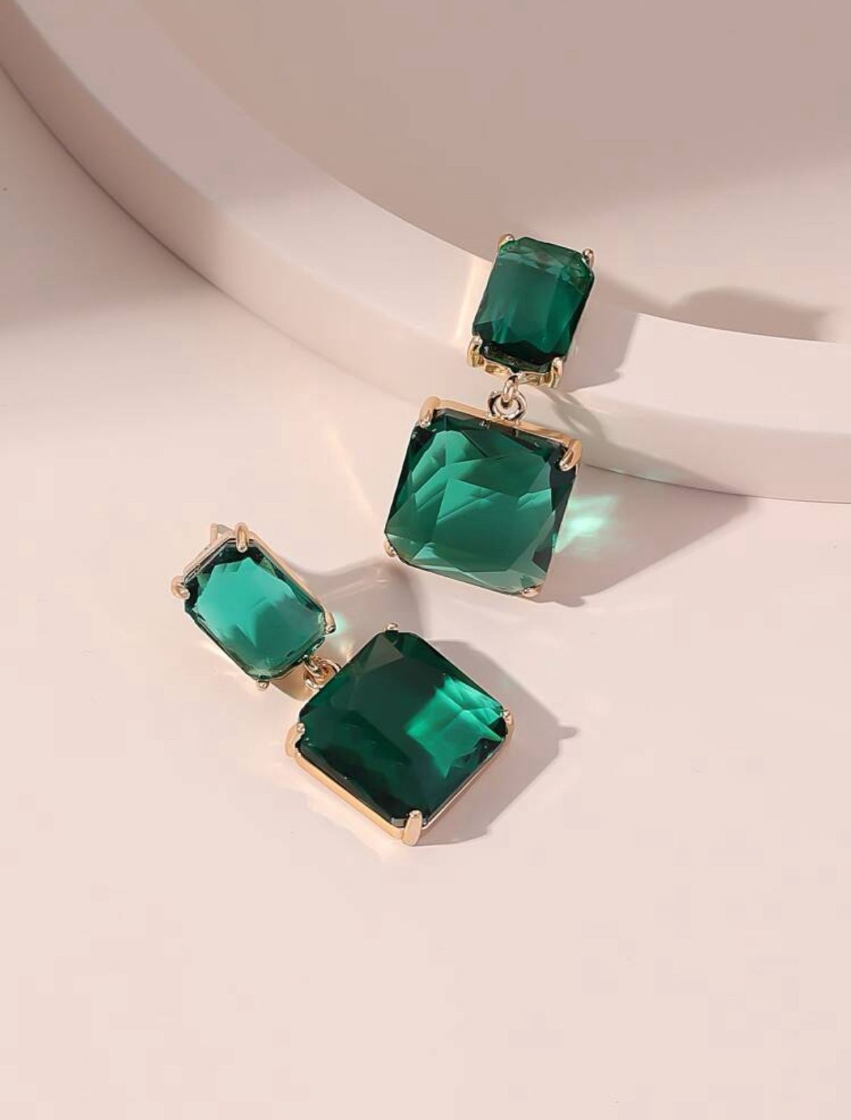 Gemstone Decor Drop Earrings image 0