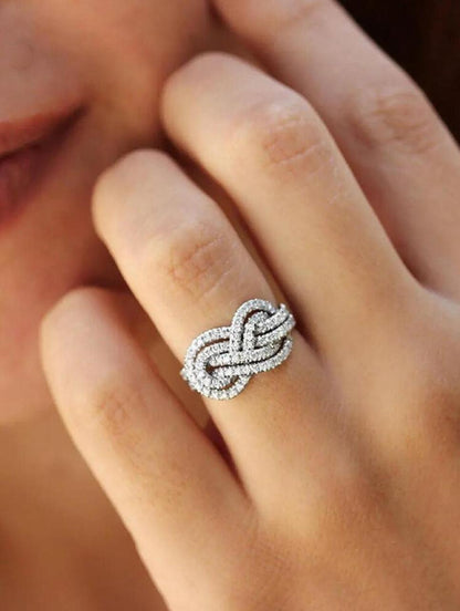 FASHION CUBIC ZIRCONIA FINGER RING image 3