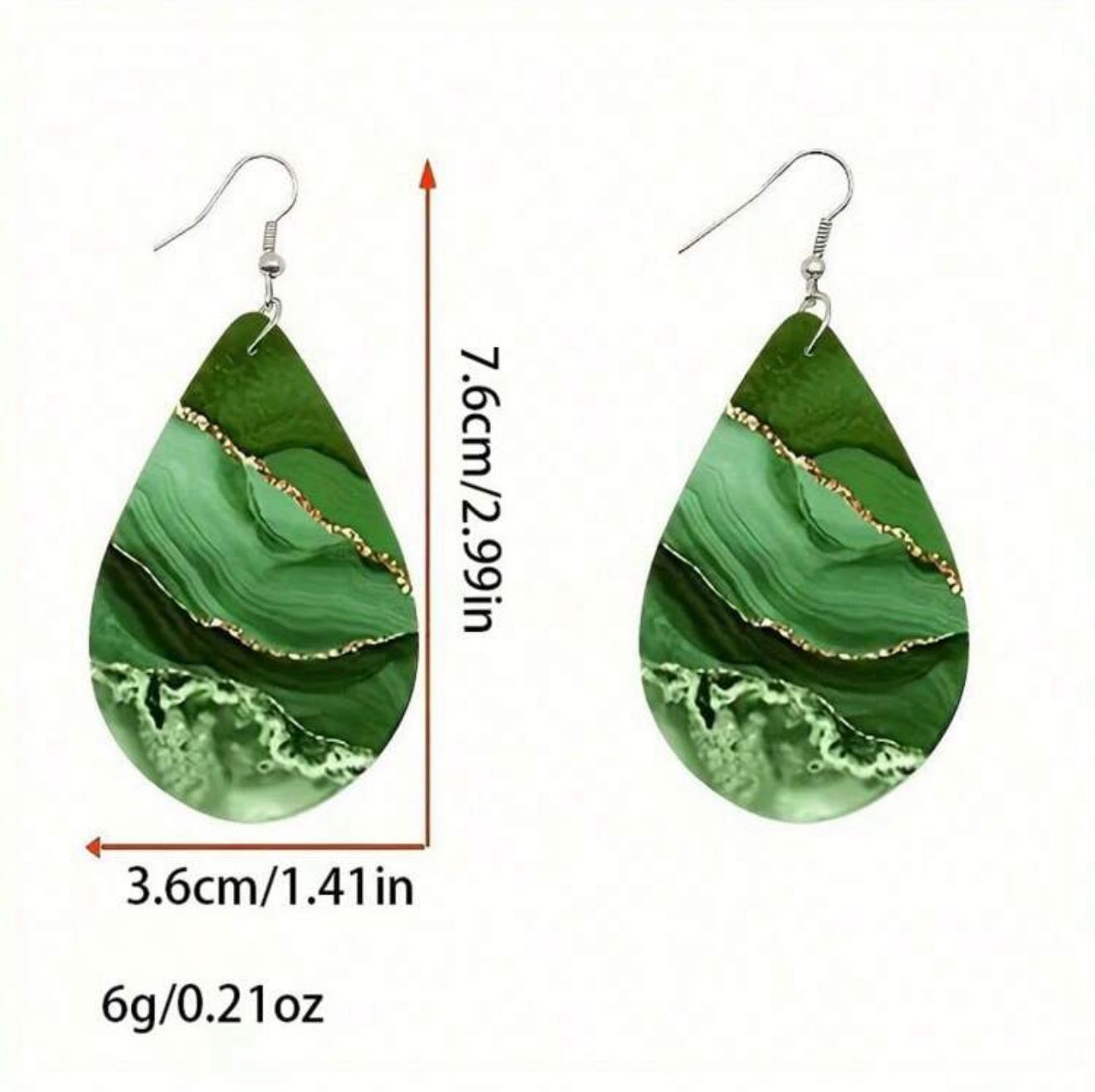 Random Multi-Color Summer Bohemian Waterdrop Earrings image 1