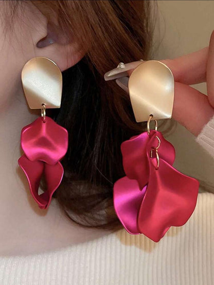 ROSE FLOWER PETALS EARRINGS image 8