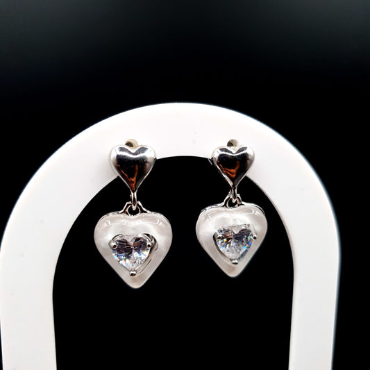 HEART SHAPE -SILVER & GOLDEN image 0