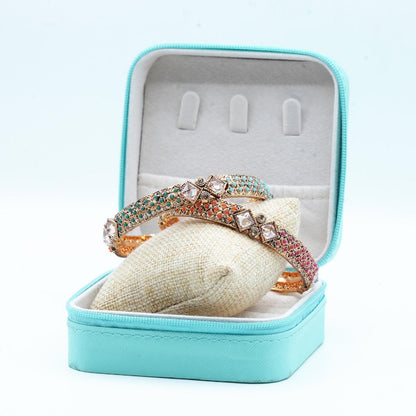A vibrant multicolour kara that beautifully blends tradition with a splash of modern elegance image 1