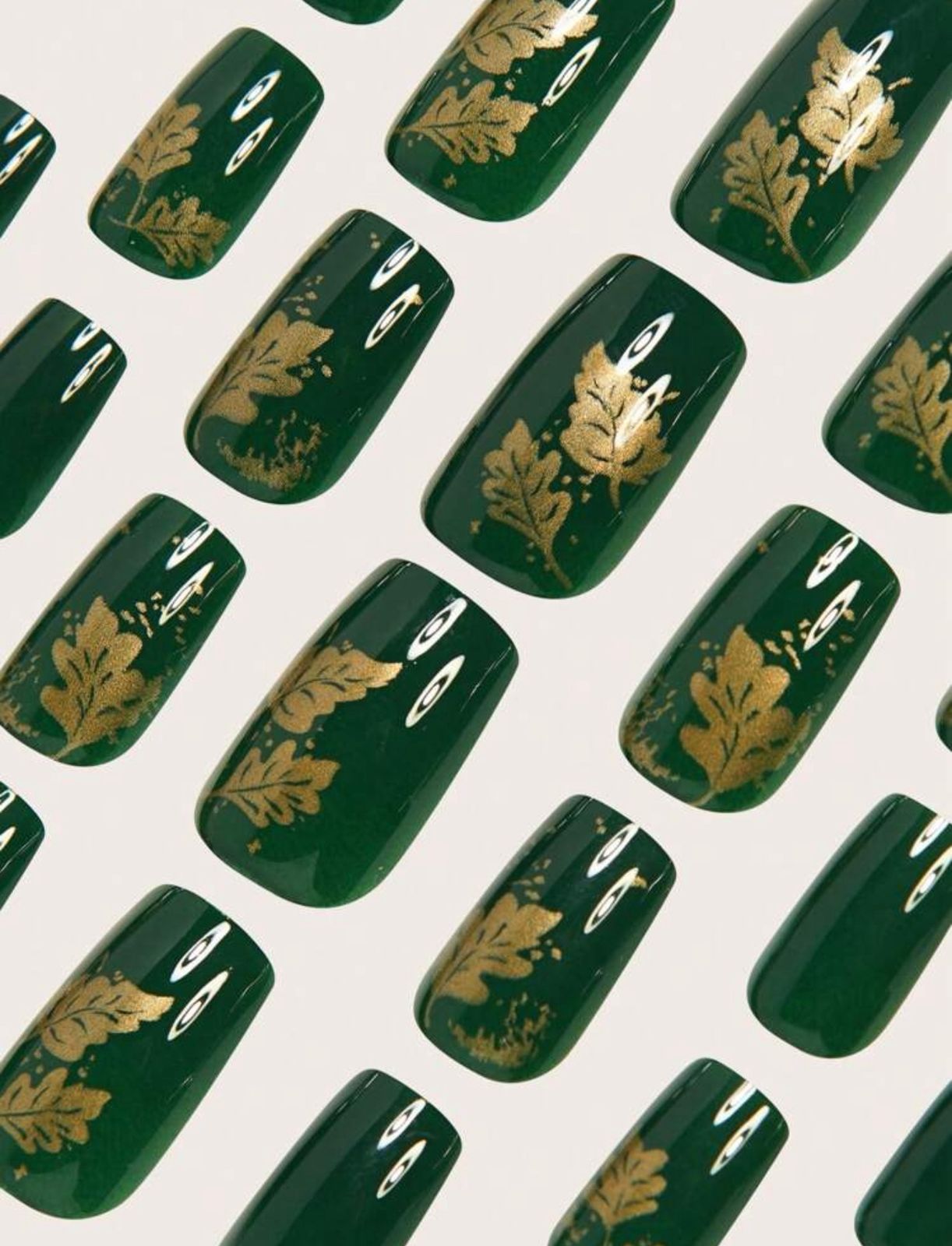 24pcs Medium Square Shape Press On Nails image 3