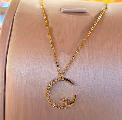 Celestial Crescent Necklace