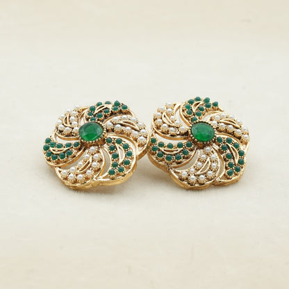 Likely gold-plated metal with a detailed filigree design image 8