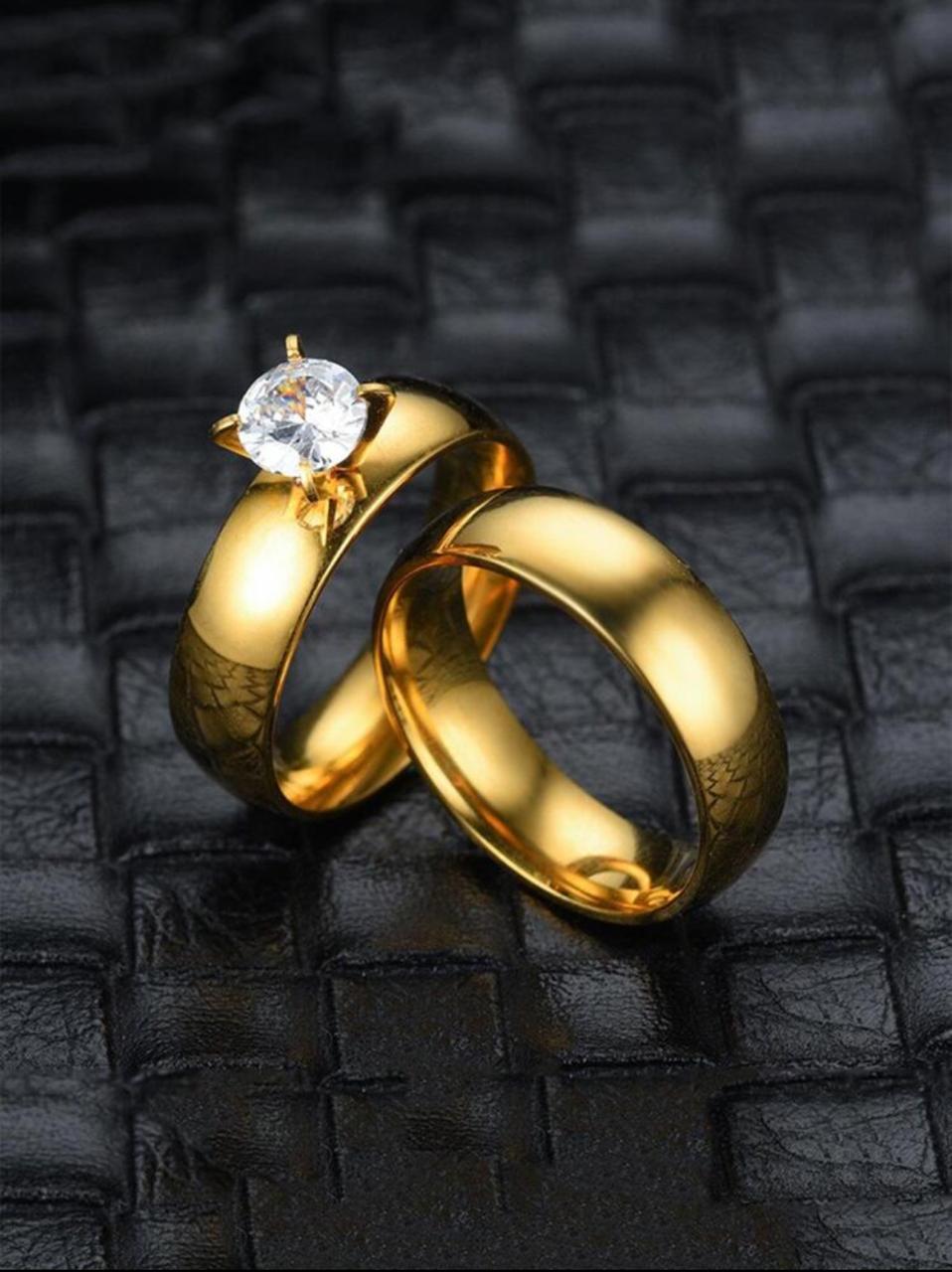 02 PIECES HAND IN HAND LOVE SERIES CREATIVE PAIR RING image 1