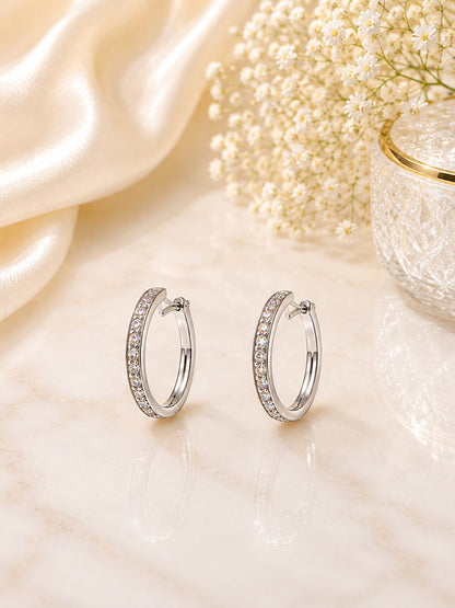 Silver Sparkle Hoop
