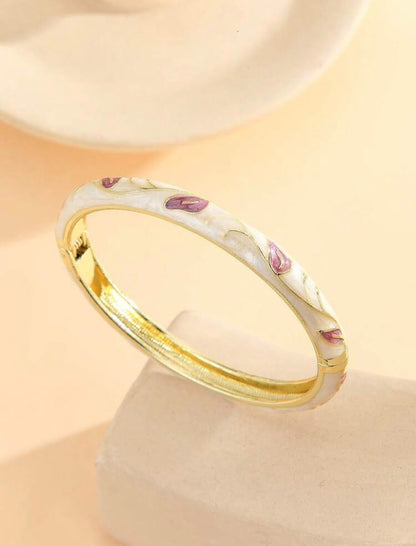Blush Petal Enamel Gold