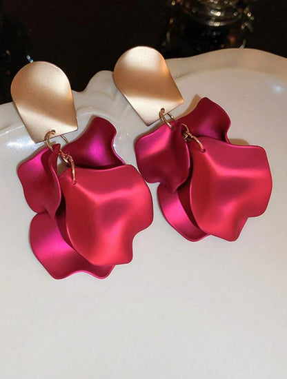 ROSE FLOWER PETALS EARRINGS image 7