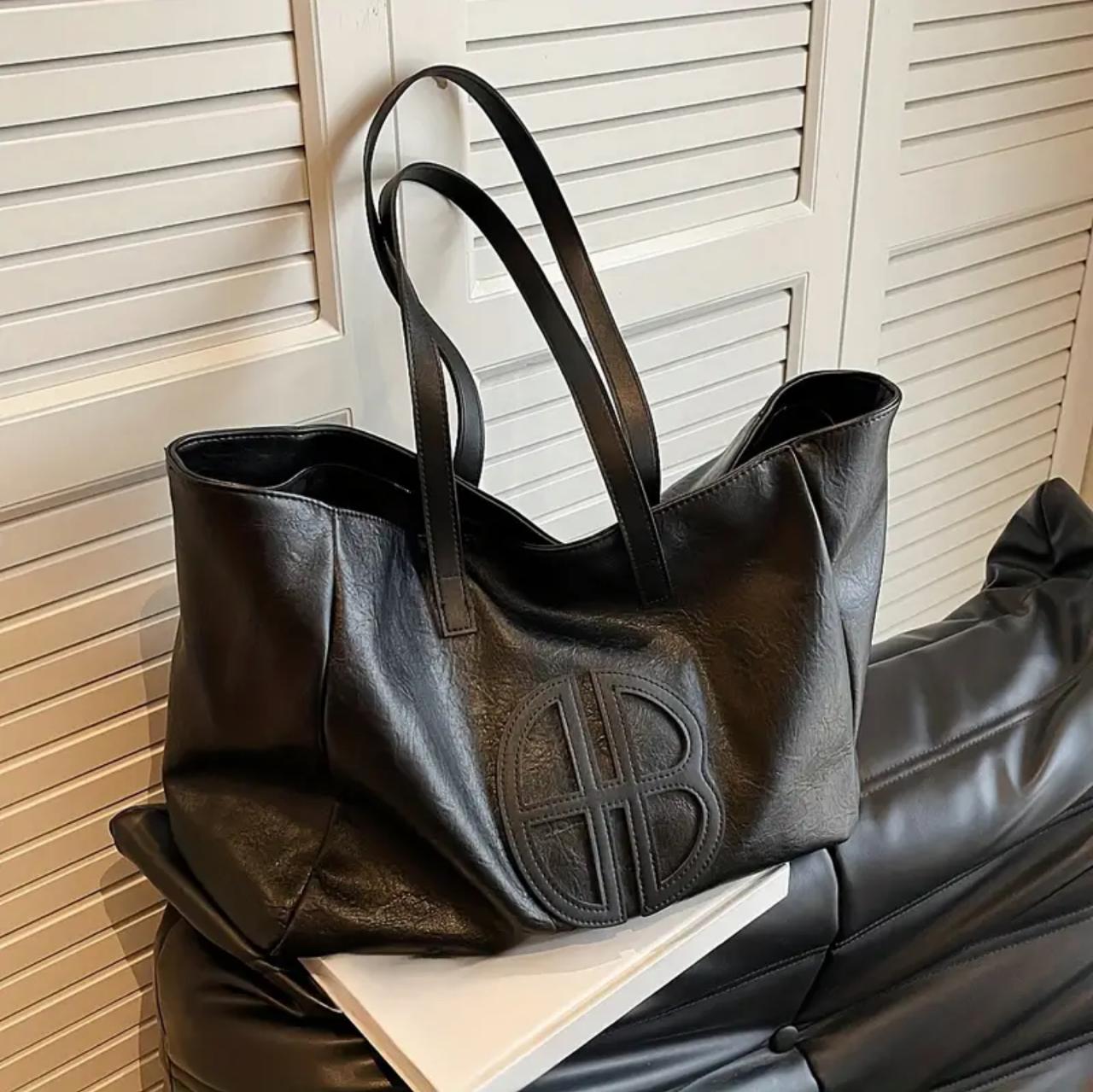 Elegant Large Capacity Faux Leather Tote Bag image 10