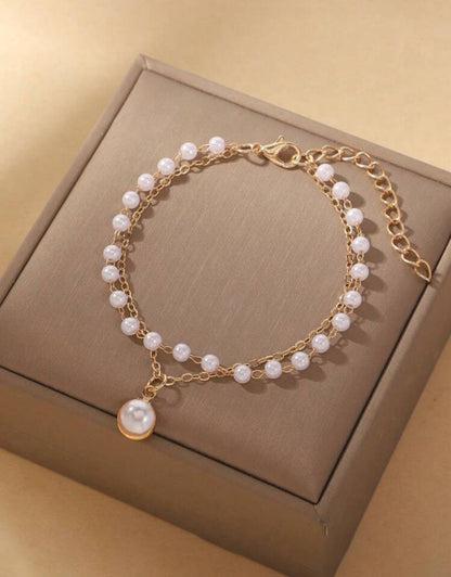 Faux Pearl Decor Bracelet image 3