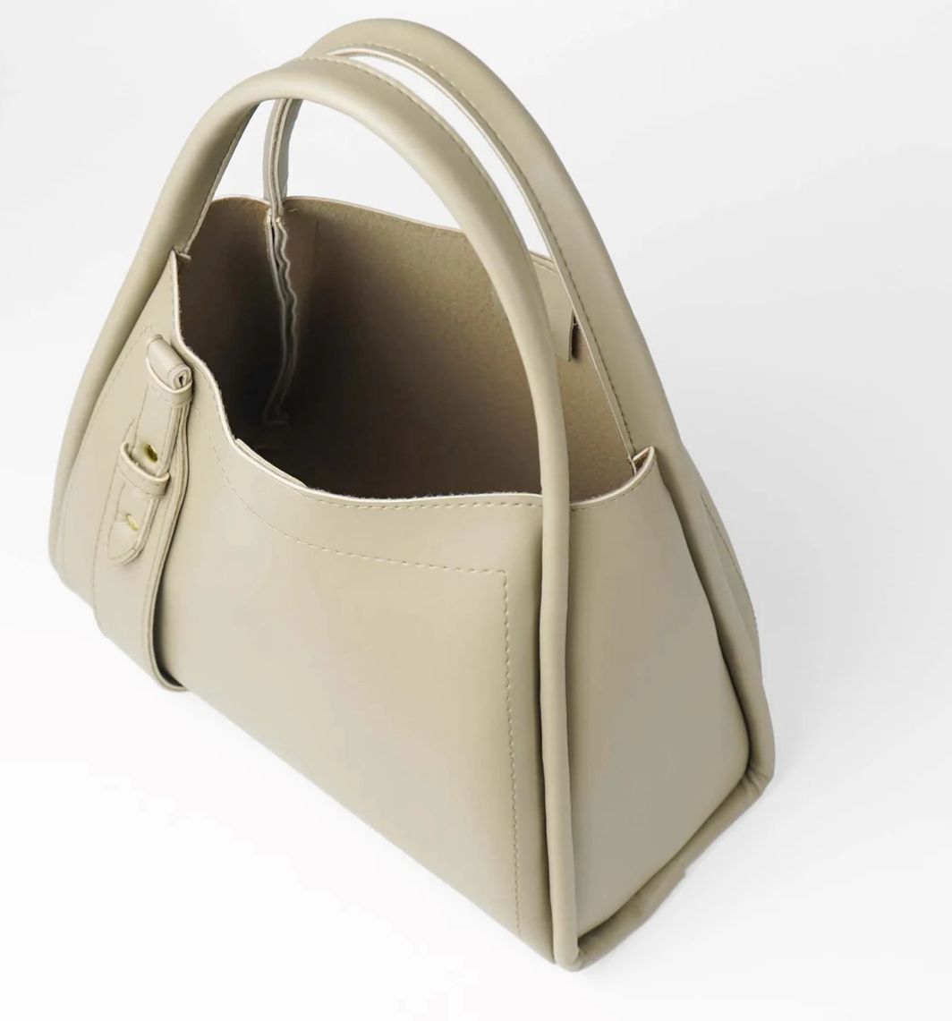 Minimalist Nude Beige Shoulder Bag image 3