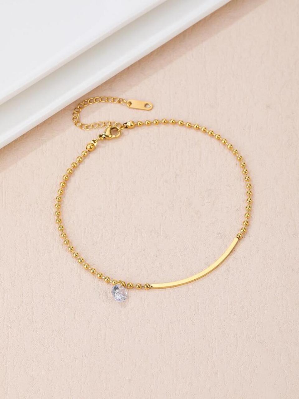 Fashion Cubic Zirconia Decor Anklet image 4