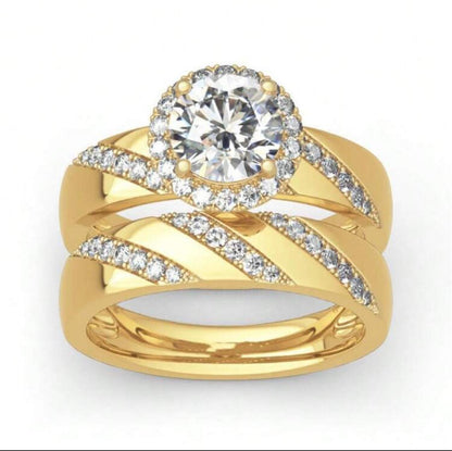 LUXURY GOLD PLATED WEDDING RING image 0
