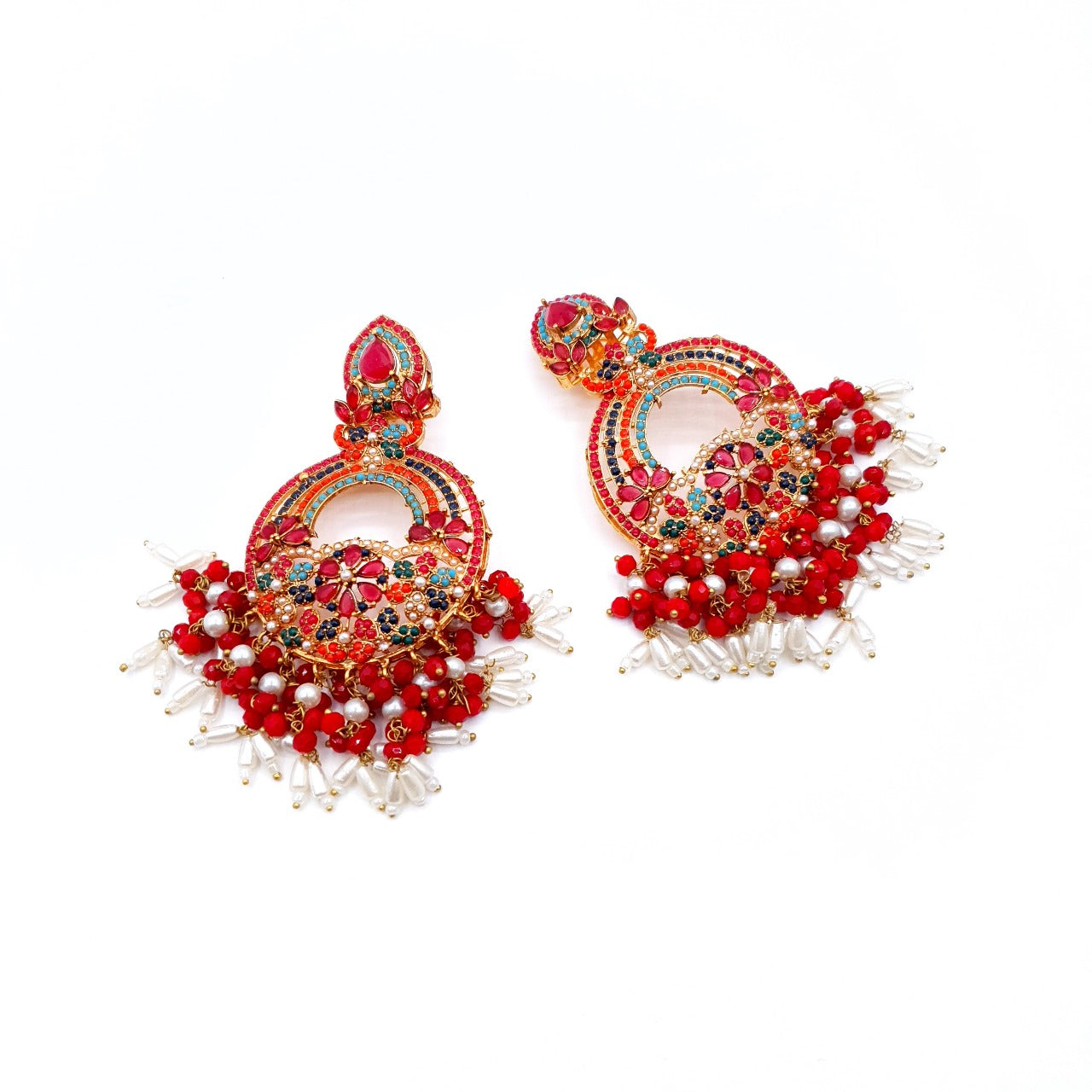 PARTY WEAR BINDI & EARRINGS image 2