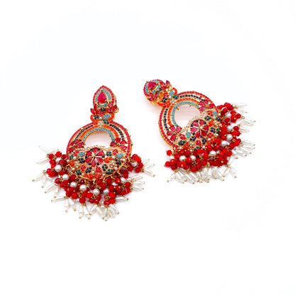 PARTY WEAR BINDI & EARRINGS image 2