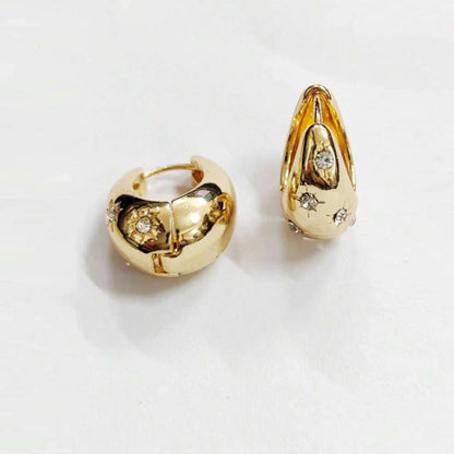 RHINESTONE GOLD DÉCOR HOOP image 4