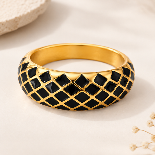 Crisscross Elegance Gold-Plated