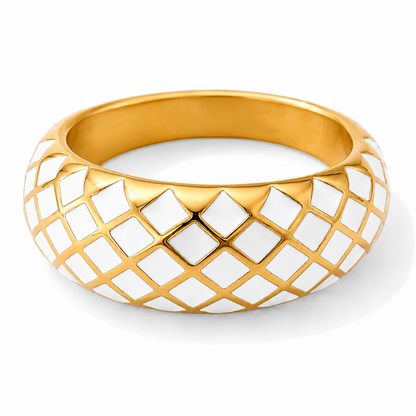 Crisscross Elegance Gold-Plated