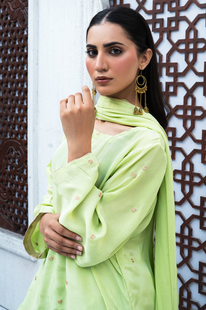 SA Pistachio Grace Embellished Suit