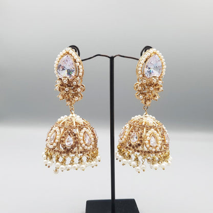Royal Crystal Statement Jhumka