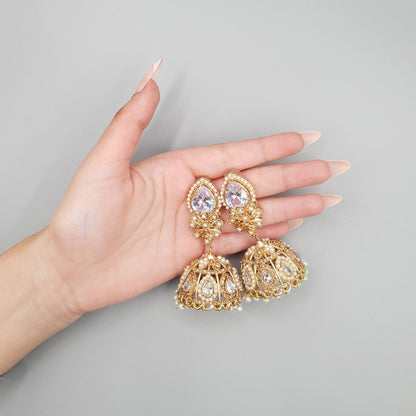 Royal Crystal Statement Jhumka